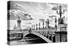 Alexander III Bridge view - Paris - France-Philippe Hugonnard-Stretched Canvas