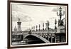 Alexander III Bridge view - Paris - France-Philippe Hugonnard-Framed Photographic Print