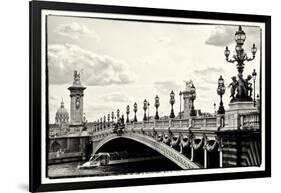 Alexander III Bridge view - Paris - France-Philippe Hugonnard-Framed Photographic Print