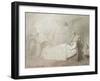 Alexander III on His Deathbed Surrounded by Angels, 1895-Mihaly Zichy-Framed Giclee Print