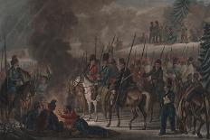 Prince Regent, William III of Prussia, Alexander I, General Blücher and Hetman Platov Review Troops-Alexander Ivanovich Sauerweid-Giclee Print