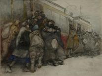 Snow Removal, Ca 1921-Alexander Ivanovich Vakhrameyev-Framed Giclee Print