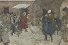 Snow Removal, Ca 1921-Alexander Ivanovich Vakhrameyev-Framed Giclee Print