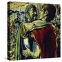 Alexander Joined His Father in Battle Against the Greeks-Jesus Blasco-Stretched Canvas