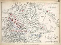 Map of the Battle of Salamanca, Published by William Blackwood and Sons, Edinburgh and London, 1848-Alexander Keith Johnston-Giclee Print