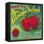 Alexander Kielland Apple Label - Cashmere, WA - Cashmere, WA-Lantern Press-Framed Stretched Canvas