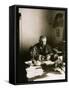 Alexander Kuprin, Russian Author, at His Desk, Gatchina, Russia, Early 20th Century-Karl Karlovich Bulla-Framed Stretched Canvas