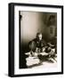 Alexander Kuprin, Russian Author, at His Desk, Gatchina, Russia, Early 20th Century-Karl Karlovich Bulla-Framed Photographic Print