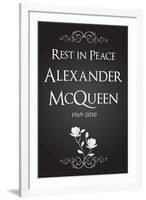 Alexander McQueen (Rest in Peace)-null-Framed Art Print