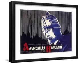 Alexander Nevskiy, Russian Movie Poster, 1938-null-Framed Art Print