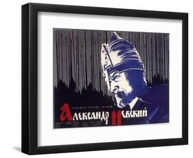 Alexander Nevskiy, Russian Movie Poster, 1938-null-Framed Art Print