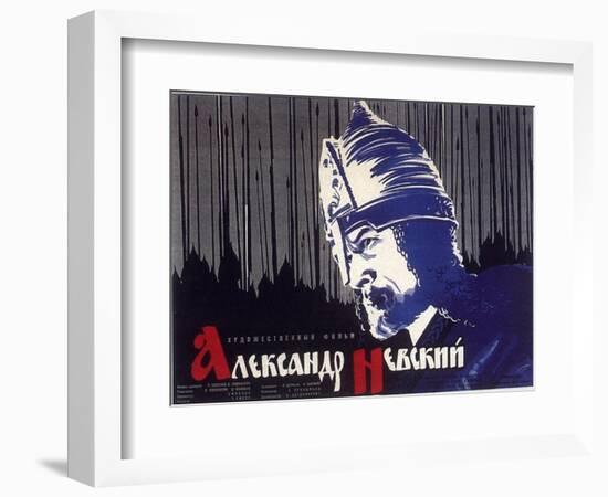 Alexander Nevskiy, Russian Movie Poster, 1938-null-Framed Art Print