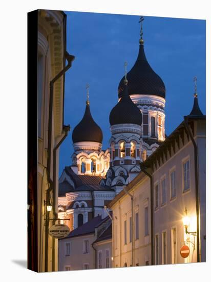Alexander Nevsky Church at Dusk, Tallinn, Estonia-Doug Pearson-Stretched Canvas