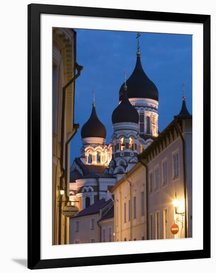 Alexander Nevsky Church at Dusk, Tallinn, Estonia-Doug Pearson-Framed Photographic Print