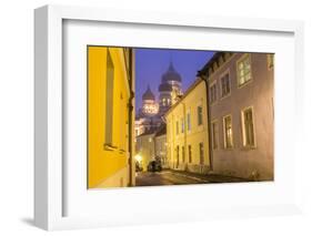 Alexander Nevsky Church in the Old Town at Dusk, Tallinn, Estonia-Peter Adams-Framed Photographic Print