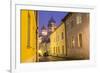 Alexander Nevsky Church in the Old Town at Dusk, Tallinn, Estonia-Peter Adams-Framed Photographic Print