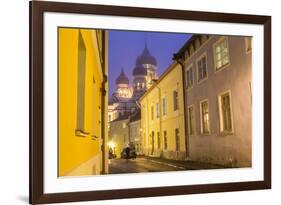Alexander Nevsky Church in the Old Town at Dusk, Tallinn, Estonia-Peter Adams-Framed Photographic Print