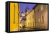 Alexander Nevsky Church in the Old Town at Dusk, Tallinn, Estonia-Peter Adams-Framed Stretched Canvas