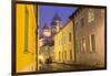 Alexander Nevsky Church in the Old Town at Dusk, Tallinn, Estonia-Peter Adams-Framed Photographic Print