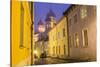 Alexander Nevsky Church in the Old Town at Dusk, Tallinn, Estonia-Peter Adams-Stretched Canvas