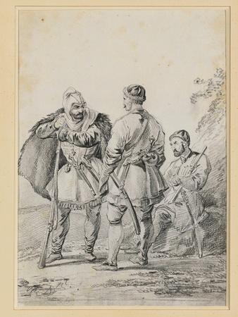 Three Caucasian Men in Conversation