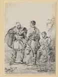 Two Bashkirs on Horseback; or Two Cossacks on Horseback, 1820-Alexander Orlowski-Giclee Print