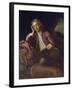 Alexander Pope and His Dog, Bounce, circa 1718-Jonathan Richardson-Framed Giclee Print