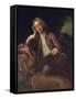 Alexander Pope and His Dog, Bounce, circa 1718-Jonathan Richardson-Framed Stretched Canvas