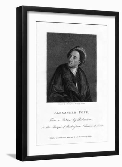 Alexander Pope, English Poet-C Picart-Framed Giclee Print