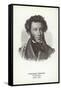 Alexander Pushkin, Russian Poet, Novelist and Playwright-null-Framed Stretched Canvas