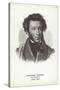 Alexander Pushkin, Russian Poet, Novelist and Playwright-null-Stretched Canvas