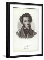 Alexander Pushkin, Russian Poet, Novelist and Playwright-null-Framed Giclee Print