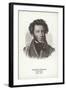 Alexander Pushkin, Russian Poet, Novelist and Playwright-null-Framed Giclee Print