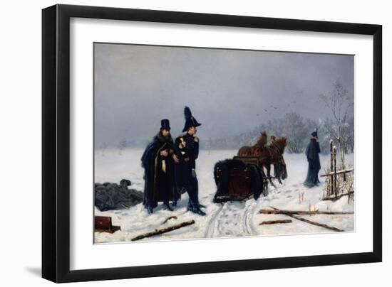 Alexander Pushkin's Duel with Georges D'Anthes, 1884-Alexander Avvakumovich Naumov-Framed Giclee Print