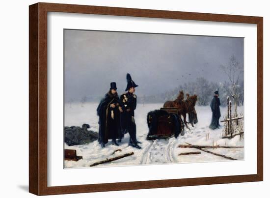 Alexander Pushkin's Duel with Georges D'Anthes, 1884-Alexander Avvakumovich Naumov-Framed Giclee Print