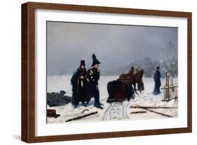 Alexander Pushkin's Duel with Georges D'Anthes, 1884-Alexander Avvakumovich Naumov-Framed Giclee Print