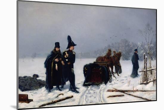 Alexander Pushkin's Duel with Georges D'Anthes, 1884-Alexander Avvakumovich Naumov-Mounted Giclee Print