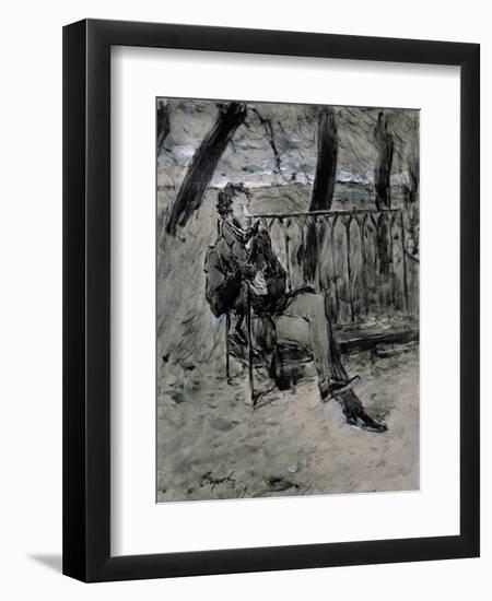 Alexander Pushkin-Valentin Aleksandrovich Serov-Framed Giclee Print