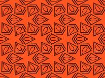 Abstract Geometric Seamless Pattern. Vector. Orange-Alexander Rakov-Art Print