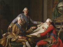 King Gustav III of Sweden and His Brothers, 1771-Alexander Roslin-Giclee Print