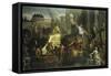 Alexander's Entrance Into Babylon-Charles Le Brun-Framed Stretched Canvas