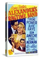 Alexander's Ragtime Band, from Left: Tyrone Power, Alice Faye, Don Ameche, 1938-null-Stretched Canvas