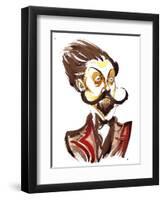 Alexander Scriabin colour caricature-Neale Osborne-Framed Giclee Print