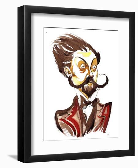 Alexander Scriabin colour caricature-Neale Osborne-Framed Giclee Print