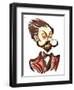 Alexander Scriabin colour caricature-Neale Osborne-Framed Giclee Print