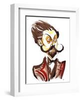 Alexander Scriabin colour caricature-Neale Osborne-Framed Giclee Print