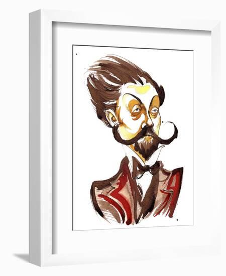 Alexander Scriabin colour caricature-Neale Osborne-Framed Giclee Print