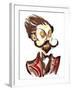 Alexander Scriabin colour caricature-Neale Osborne-Framed Giclee Print