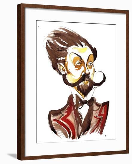 Alexander Scriabin colour caricature-Neale Osborne-Framed Giclee Print