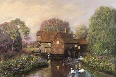 The Village Bridge-Alexander Sheridan-Stretched Canvas